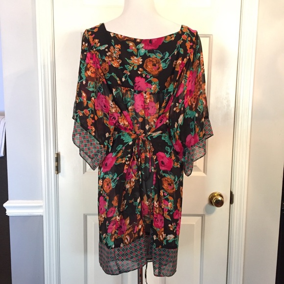Pure Energy Floral tunic top Sz 3X Nwot - Picture 8 of 8